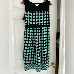 Motherhood Maternity Scoop Neck Polka Dot Dress size XL